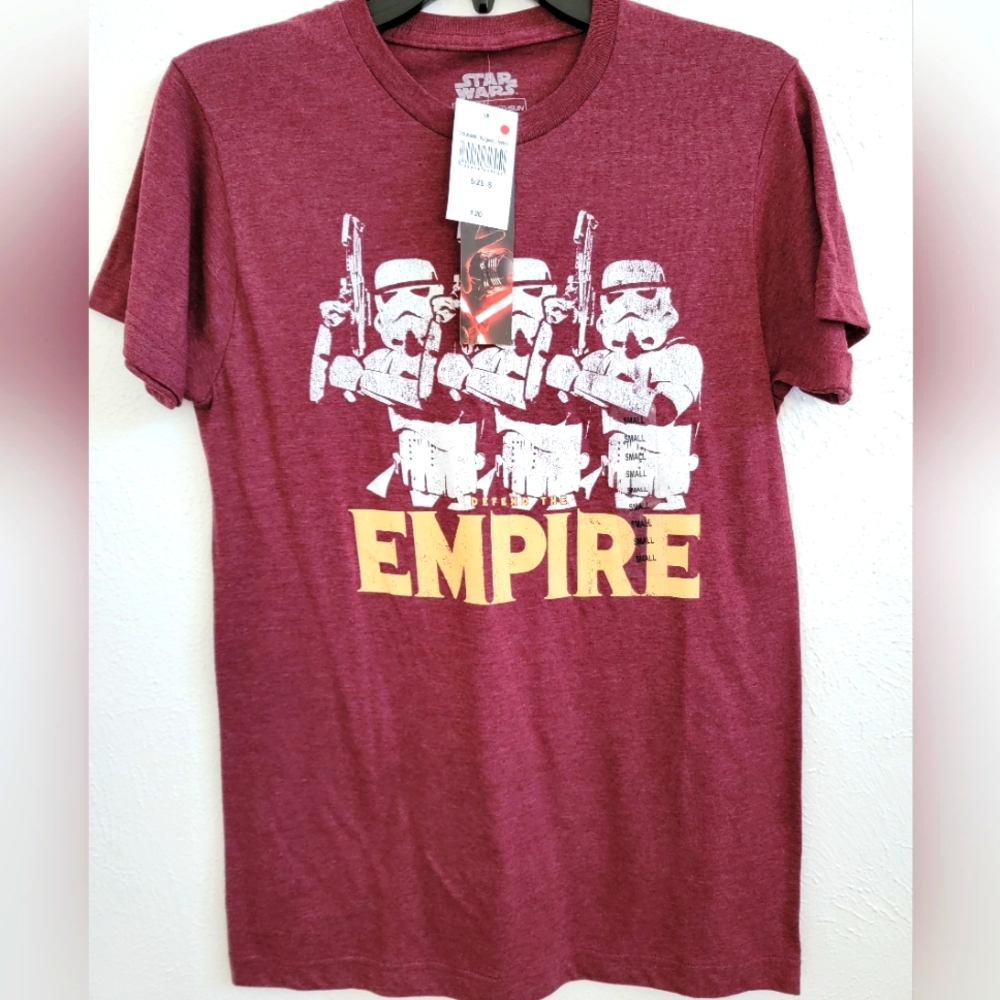 Disney Starwars T-Shirt Size Junior Small  Defend The Empire NWT